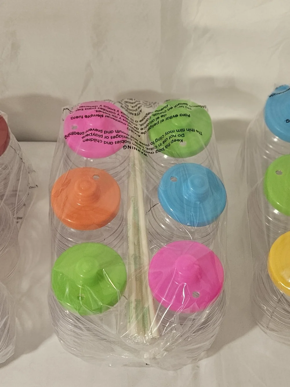 Colorful plastic party cups shaped like traditional Vitrolero #157